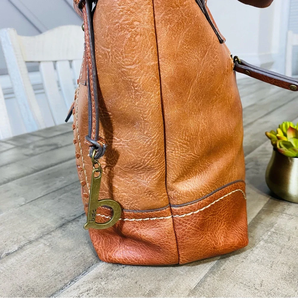 Born Concept Embossed Faux Leather Tooled Western-inspired Bag - Picture 5 of 8